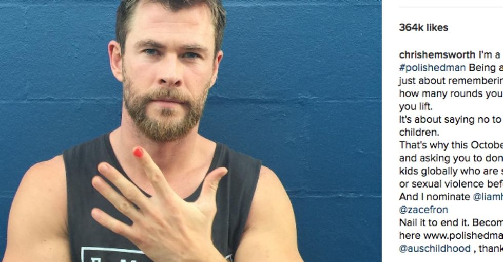 A girl's love of painting fingernails sparked a global movement against child abuse.