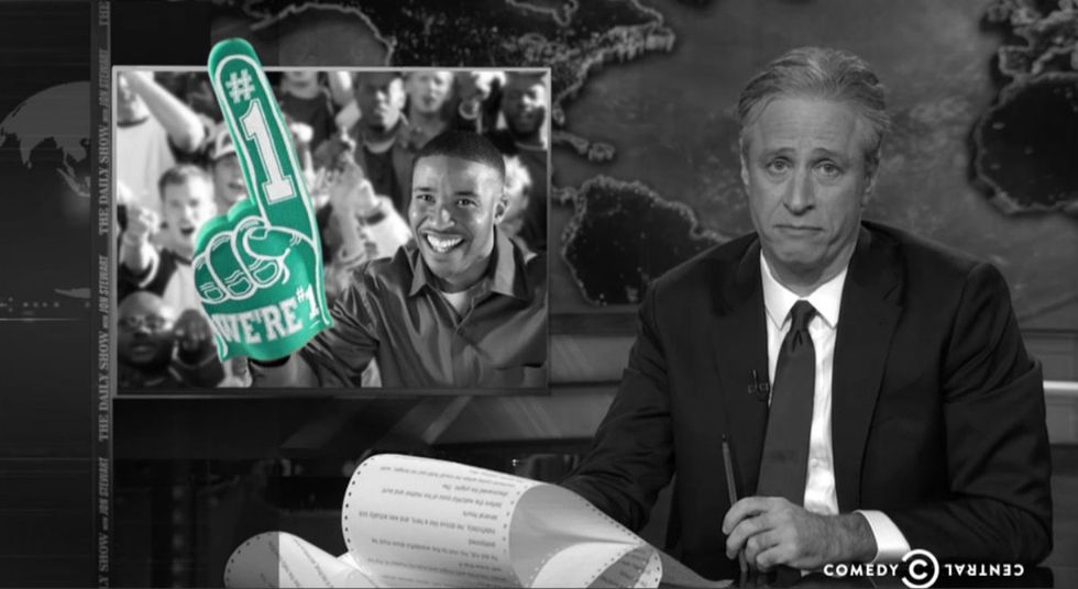 Jon Stewart Adds 1 More Thing To The List Of Innocent Things Black People Do That Look Suspicious