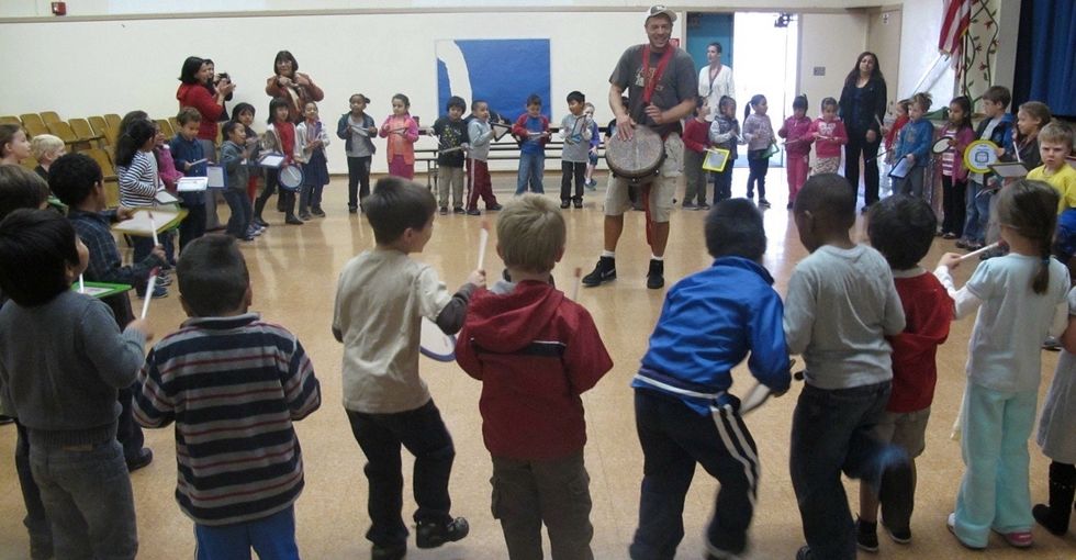 When a dad showed how drums can unlock kids' creativity, the White House noticed.