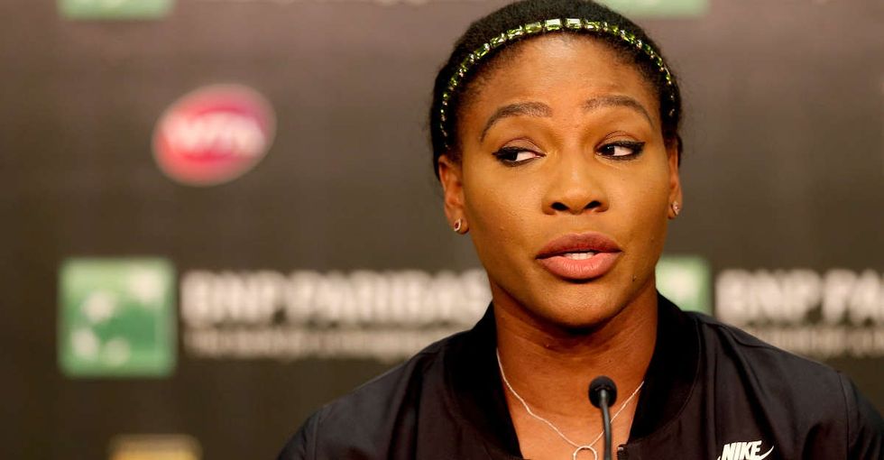 When a reporter asked Serena Williams why she wasn't smiling, she told him the truth.