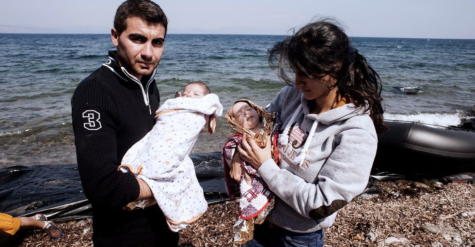 A California mom saw Syrian refugees struggling to carry their babies, so she did something.