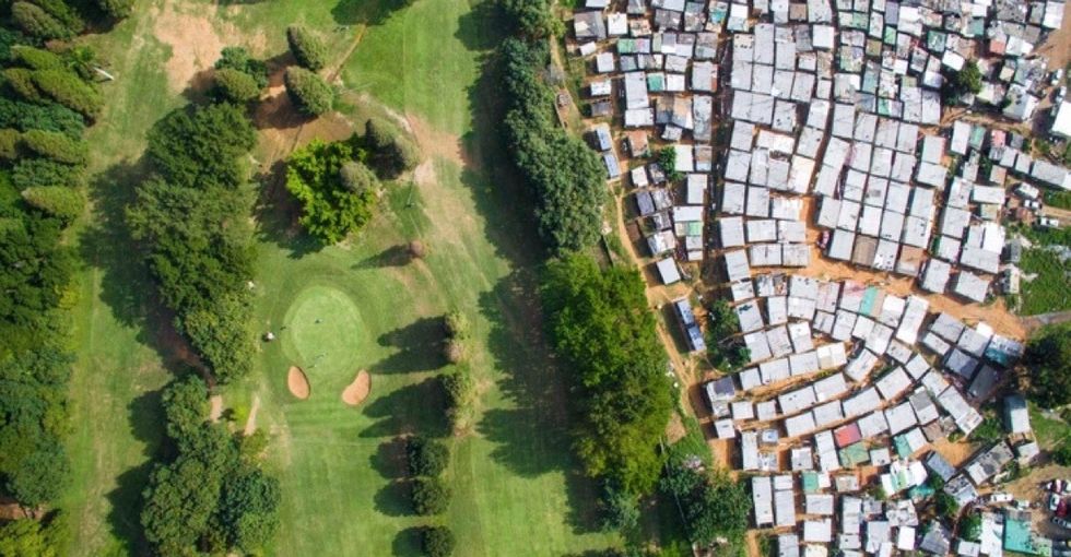 See the lingering effects of apartheid in these stunning aerial images.