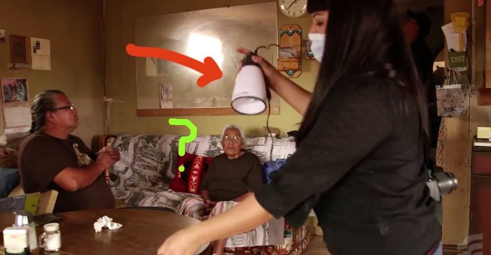 She’s Going Door To Door With Light, And Older Navajos Have Never Seen Anything Like It