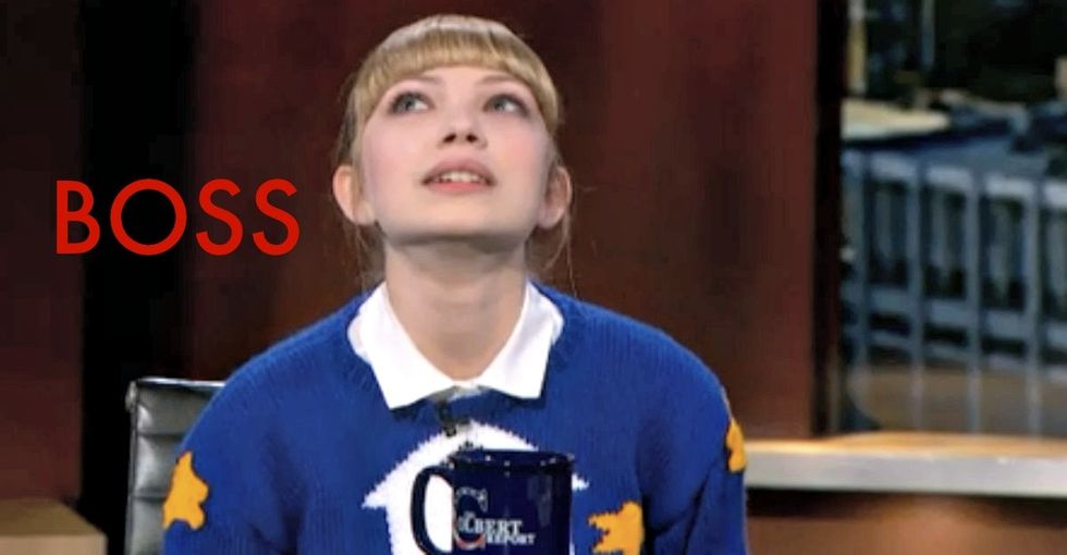 Stephen Colbert Asks A Question. She Rolls Her Eyes. Perfection.