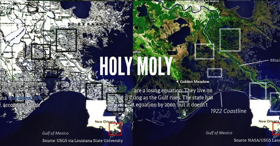 8 GIFs reveal how Louisiana's 'boot' is under siege.