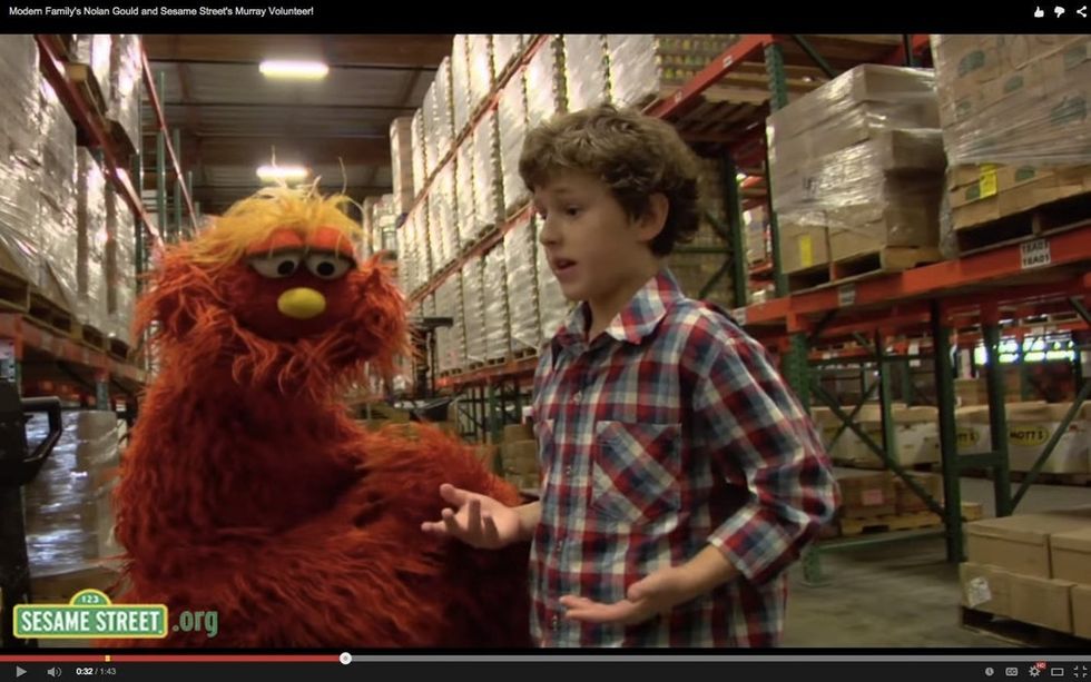 Nolan Gould Talks To A Fuzzy Puppet About Hunger, And It's Actually Really Great
