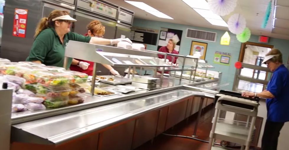 When Lunch Is Over, These Lunchroom Staffers Can’t Wait To Get Their Mitts On What Kids Didn't Eat