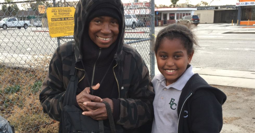 Meet the 9-year-old who's sewing beautiful bags for L.A.'s homeless women.