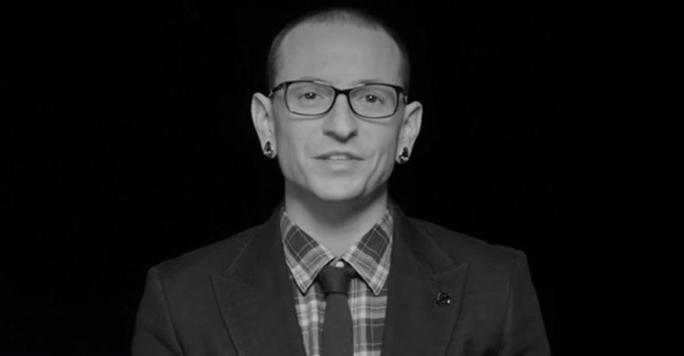 Linkin Park's frontmen want fans to show up for something bigger than any stadium concert.