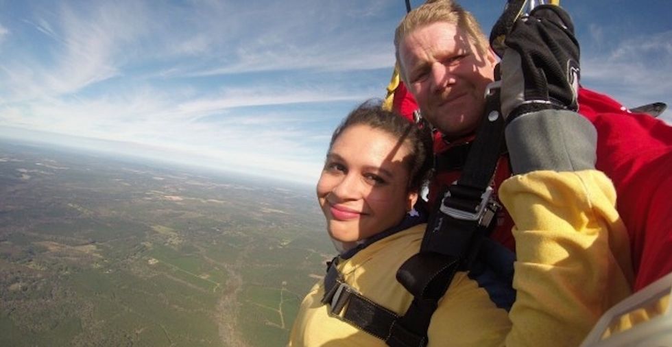 I went skydiving twice — in two genders. Here's what it taught me.