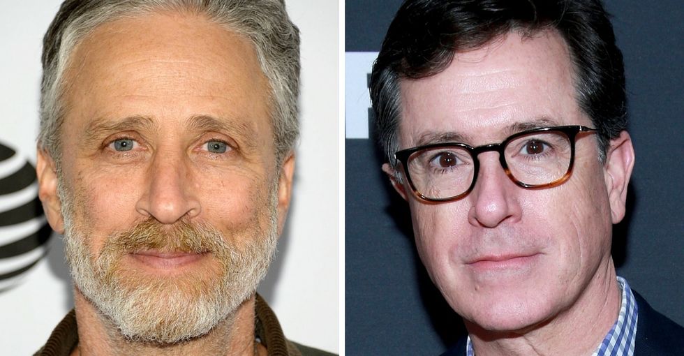 Jon Stewart and Stephen Colbert are joining forces for animals everywhere.