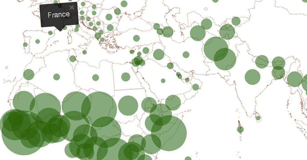 This Interactive Map Is Pretty Cool, Until You Find Out What All The Bubbles Mean