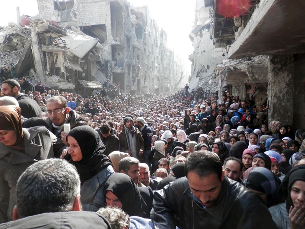 It Looks Like A Natural Disaster, But The Horrors Here Are Man-Made