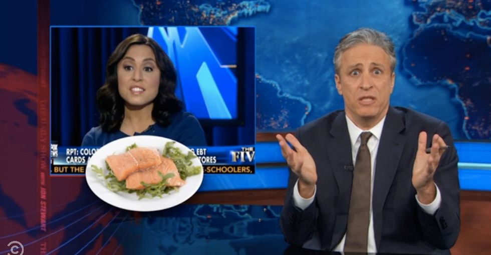 Jon Stewart Slays The Food Stamp Fraud Dragon In One Hilarious Clip