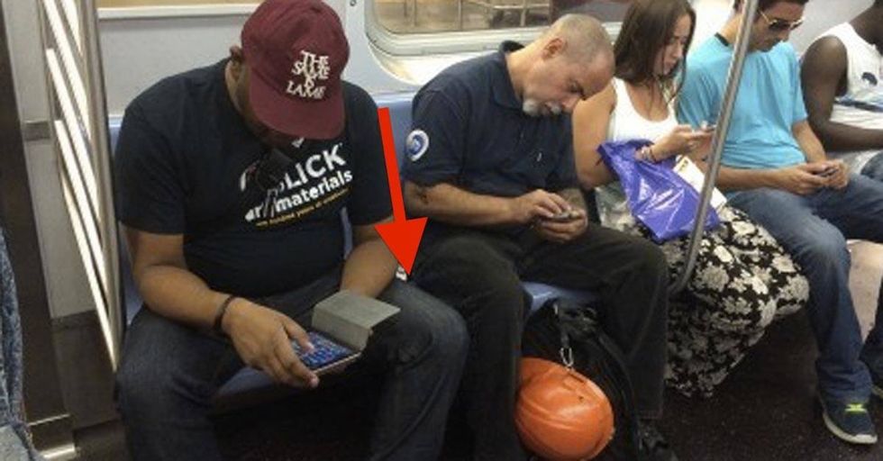 Watch this woman confront men taking up too much space on the subway.