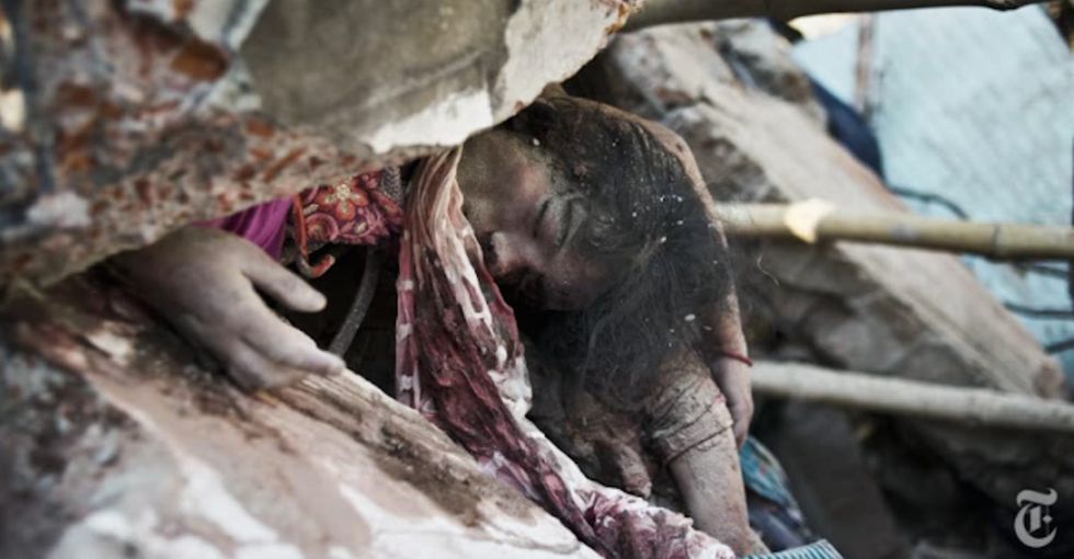 The photojournalist who happened upon the worst disaster in the history of the clothing industry.