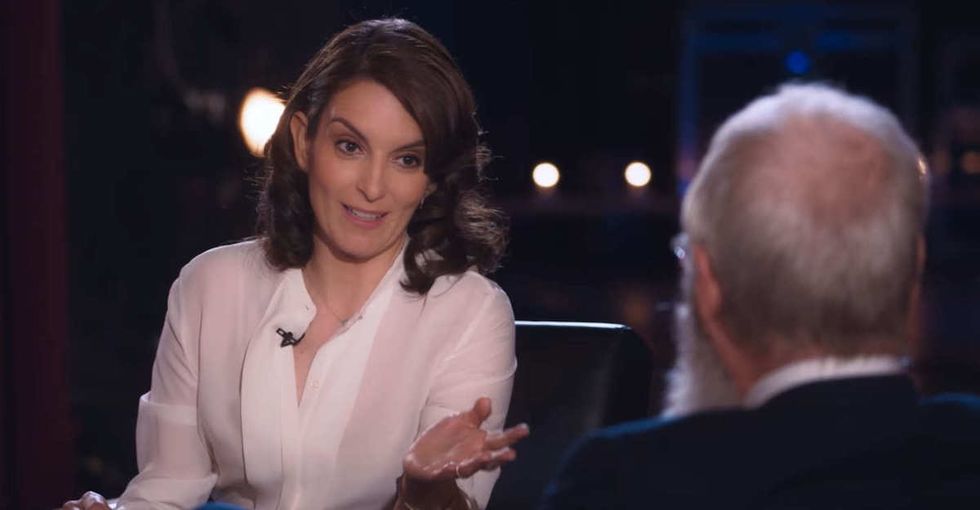 David Letterman tried to talk to Tina Fey about women in comedy. He got it very wrong.