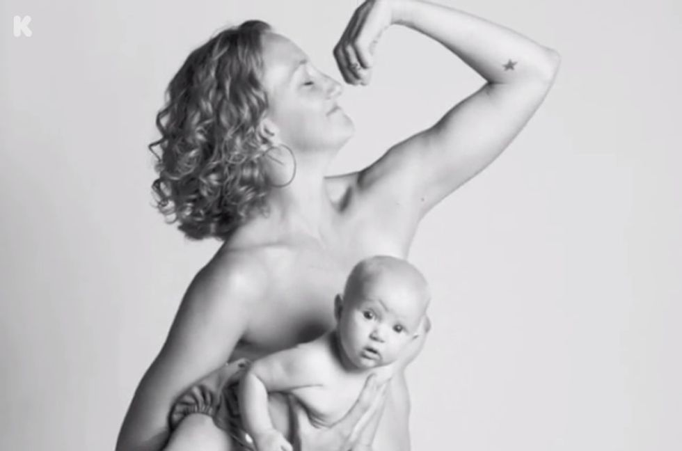 A photograph sparked mothers to show us what their post-baby bodies really look like.