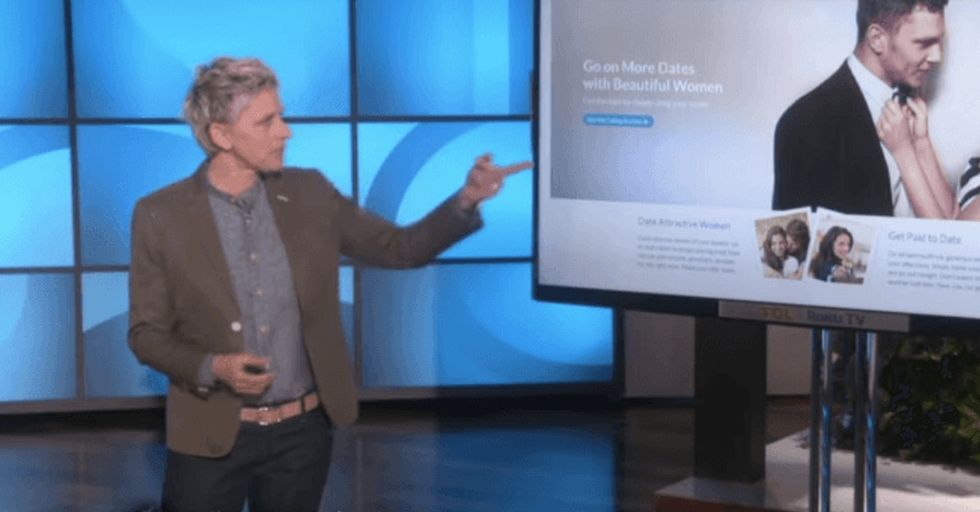 They asked 100,000 men what makes the 'perfect' woman. Ellen chimes in.