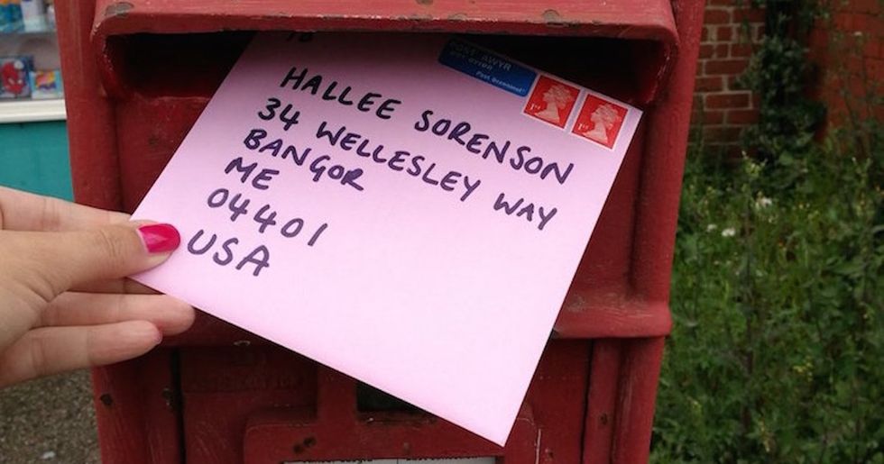 Cards are pouring in from around the world in response to one girl's heartbreaking photo.