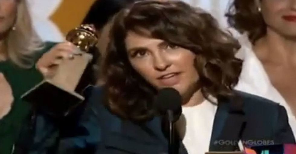 I was prepared for the same old boring acceptance speech, but then she went there.