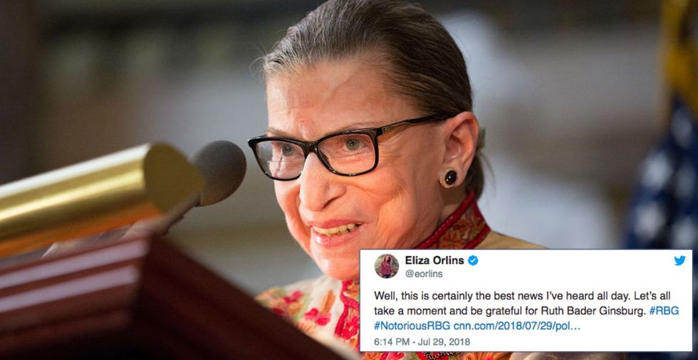 Ruth Bader Ginsburg shared some serious hope for the future — both hers and ours.