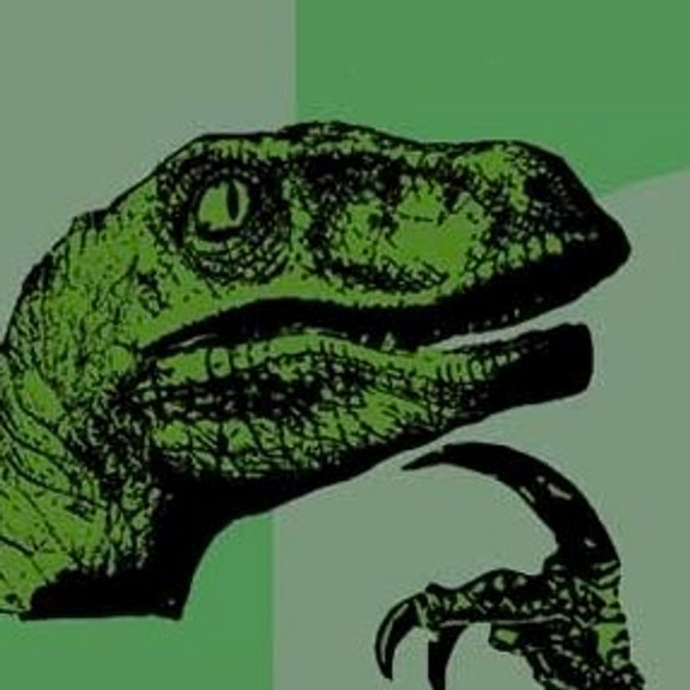 One Has Paleolithic Age Ideas And The Other Is A Dinosaur