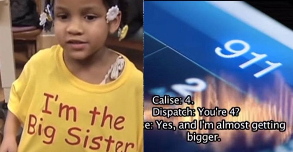 This preschooler called 911, and what she told the dispatcher blew me away.