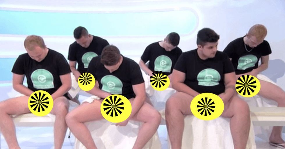 A Football Team Is Taking Their Towels Off To Show Men How To Check For Cancer