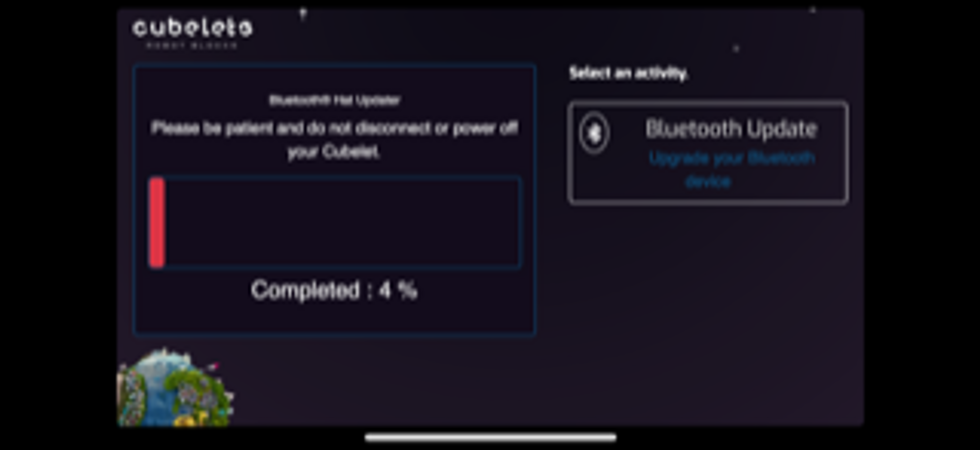 Using the Bluetooth hat, you can connect to the Cubelets app, an image here, to add more control to your robot