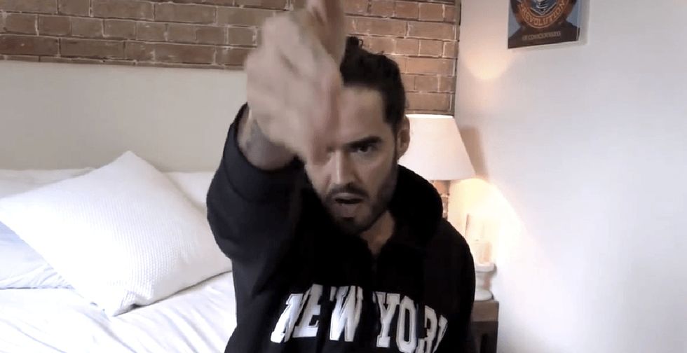 Russell Brand says just what's wrong with the way people talk about white cops who kill black men.