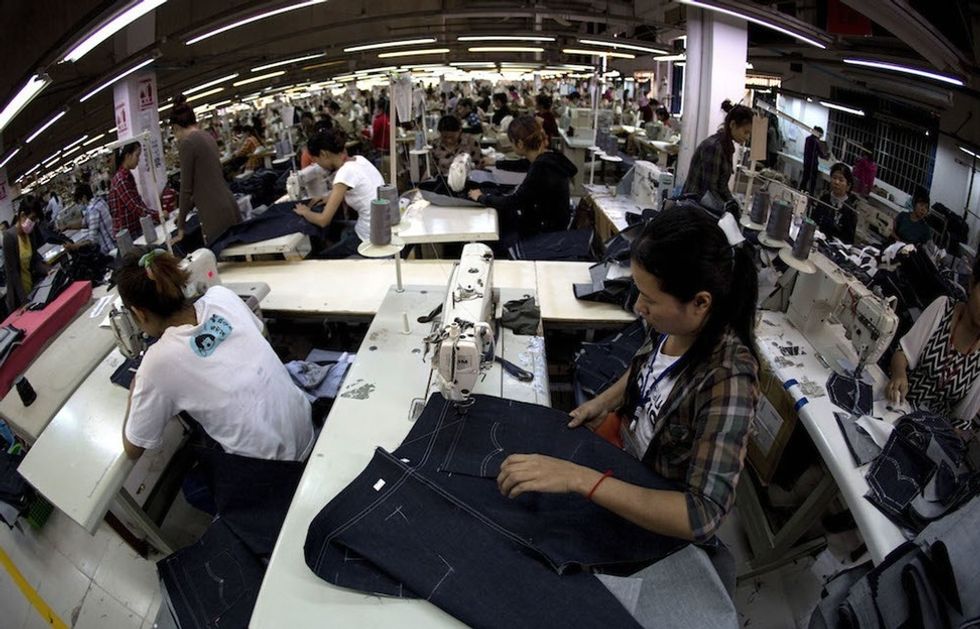 A look inside a Cambodian garment factory. There's a pretty sweet health program in there.