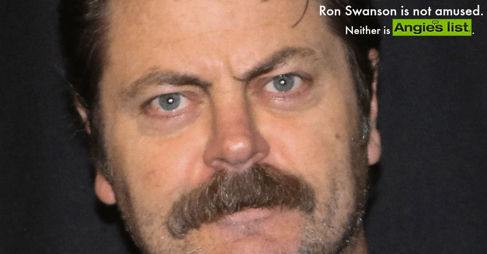 Well, Indiana is sure gonna be sorry now. First Angie's List and now Ron Swanson? OUCH.