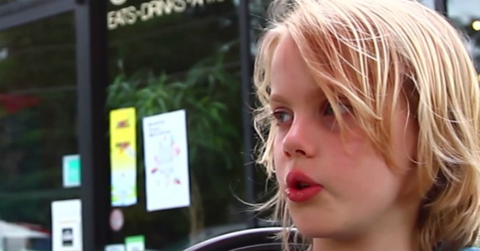 It Takes A Few Seconds To Get Used To This Kid's Voice. That's When You Notice His Words.
