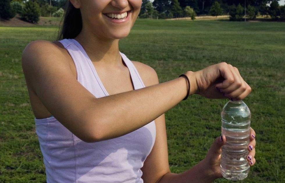 See what researchers found when they tested a bottle of Fiji Water against a glass of tap water.