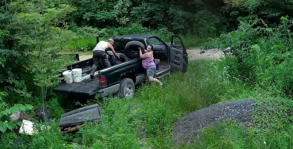 This couple went viral when they were arrested for dumping trash in a wildlife preserve.