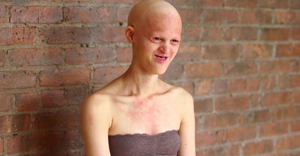 A model was asked to take her clothes off so we could hear what was underneath.