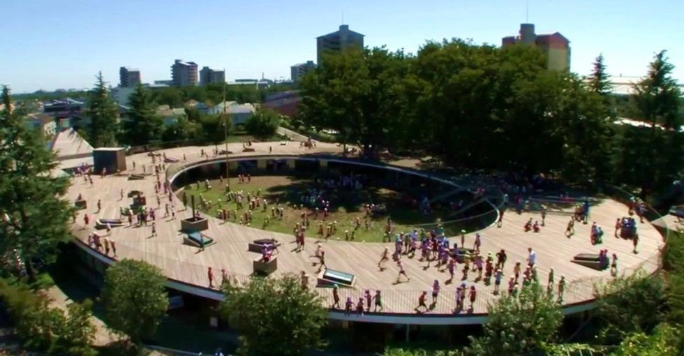 A new kind of kindergarten design encourages kids to be their silly selves.