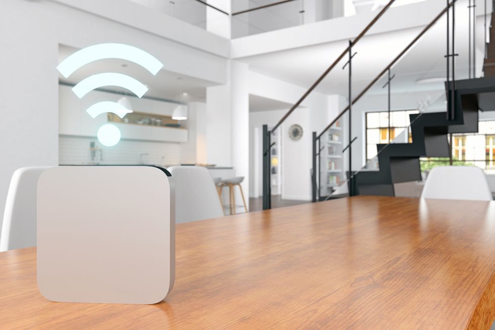 A photo of a smart home device, which California and Oregon want manufacturers to assign a unique password when sold