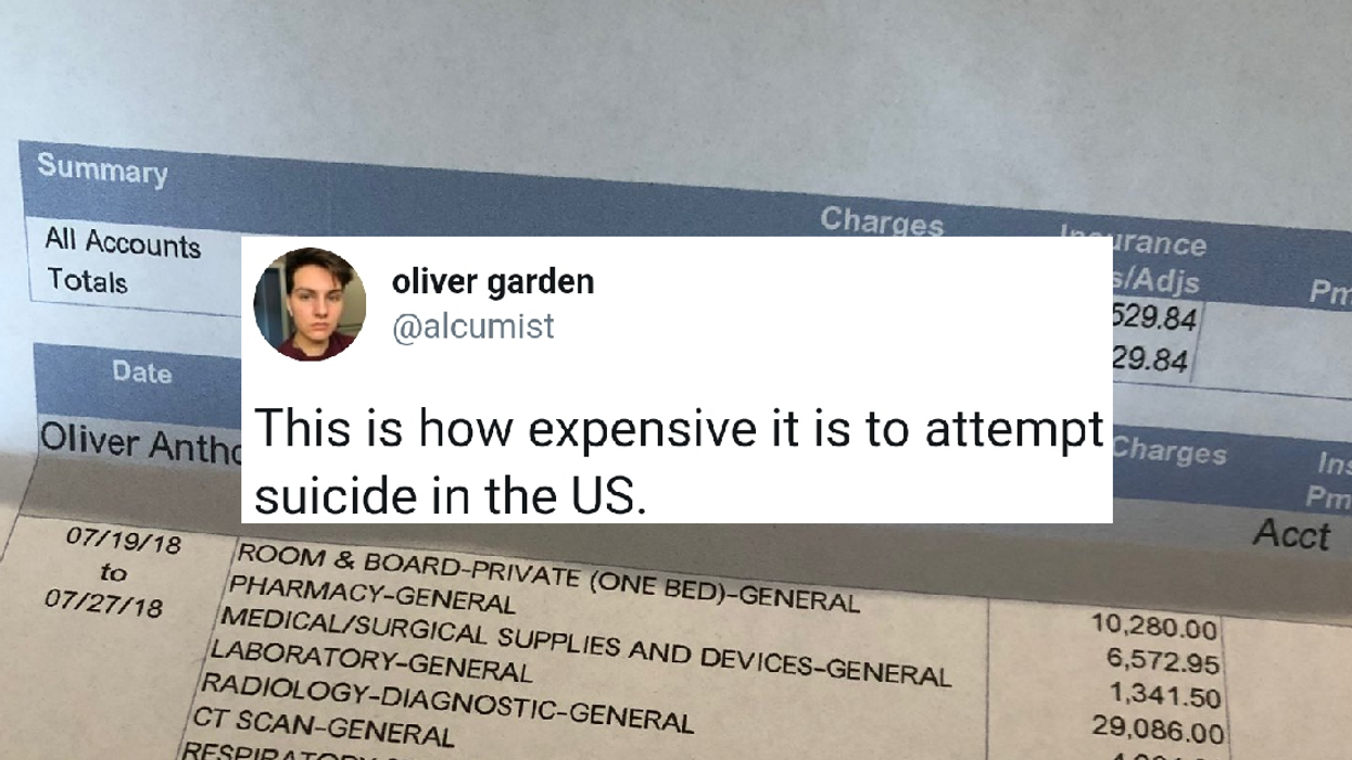 Transgender Man Shares Post On The Outrageous Financial Cost Of Attempting Suicide