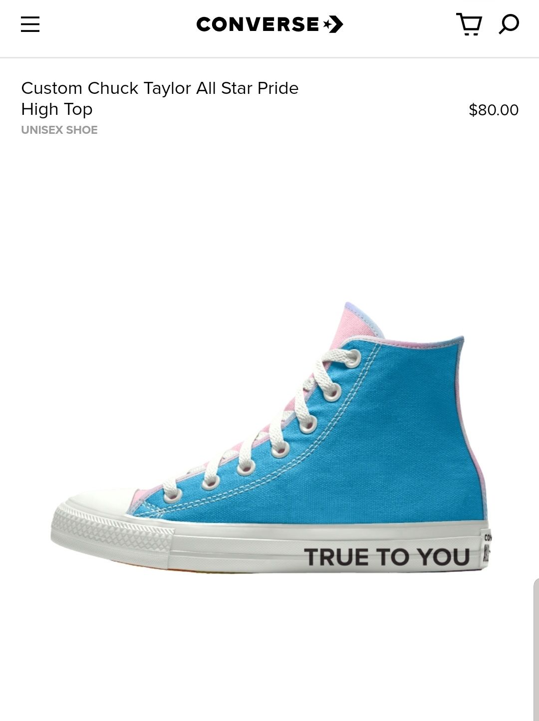 trans themed converse