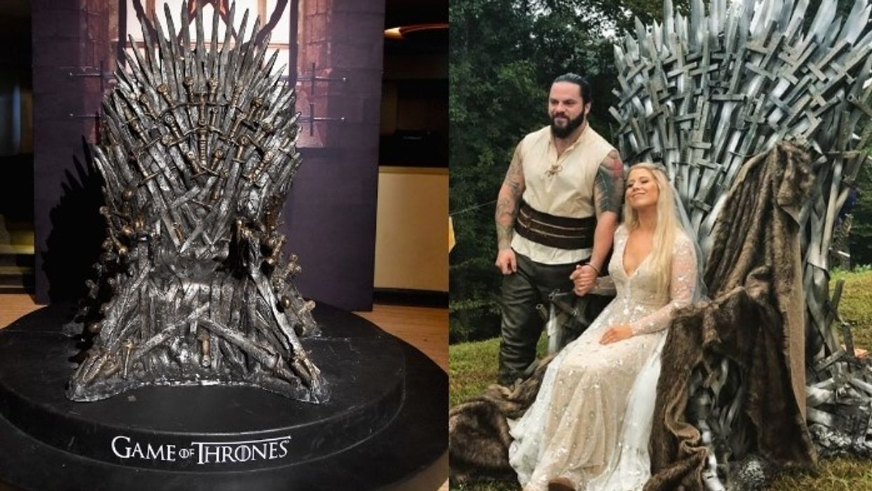Kentucky man welds 'Game of Thrones' Iron Throne replica as a wedding gift