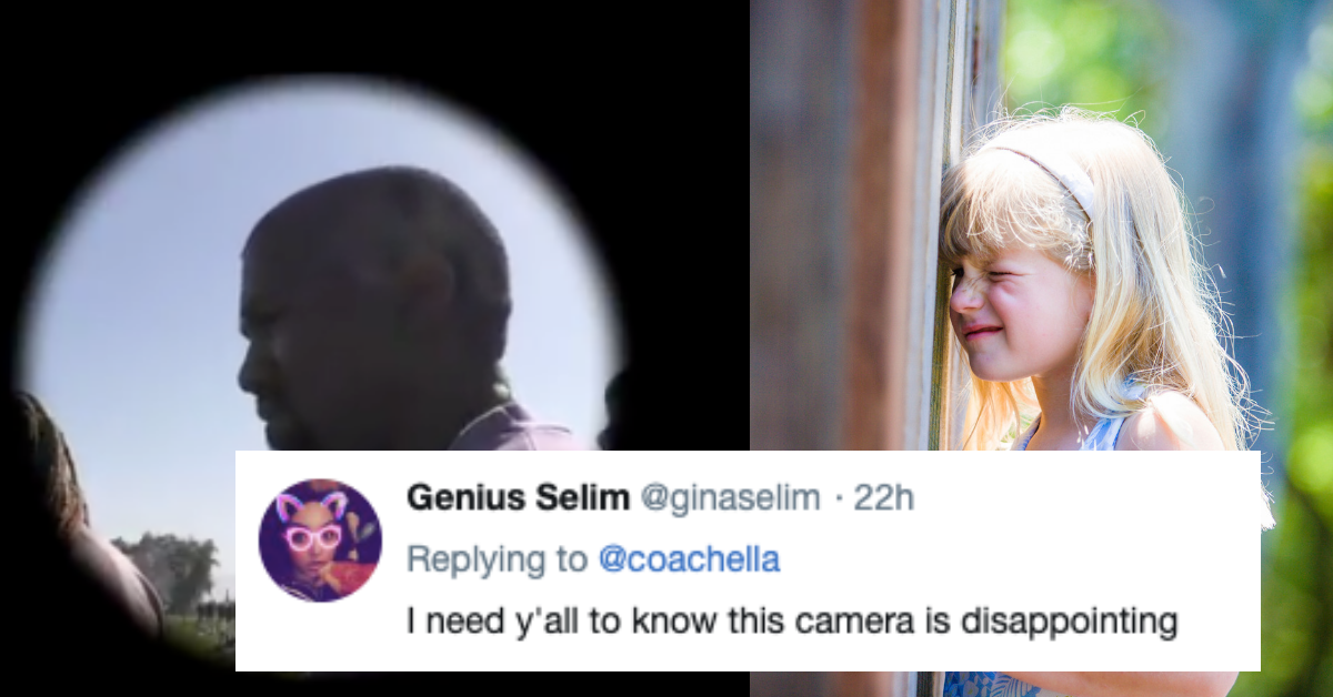 Kanye's Easter Service At Coachella Was Livestreamed Using A Pinhole Effect—And Viewers Instantly Turned It Into A Meme