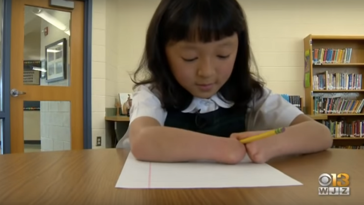 10-Year-Old Maryland Girl Born Without Hands Wins National Handwriting Contest