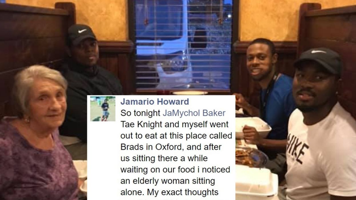 Alabama Men's Decision To Invite Elderly Woman Eating Alone To Sit With Them At Restaurant Comes With A Powerful Reminder