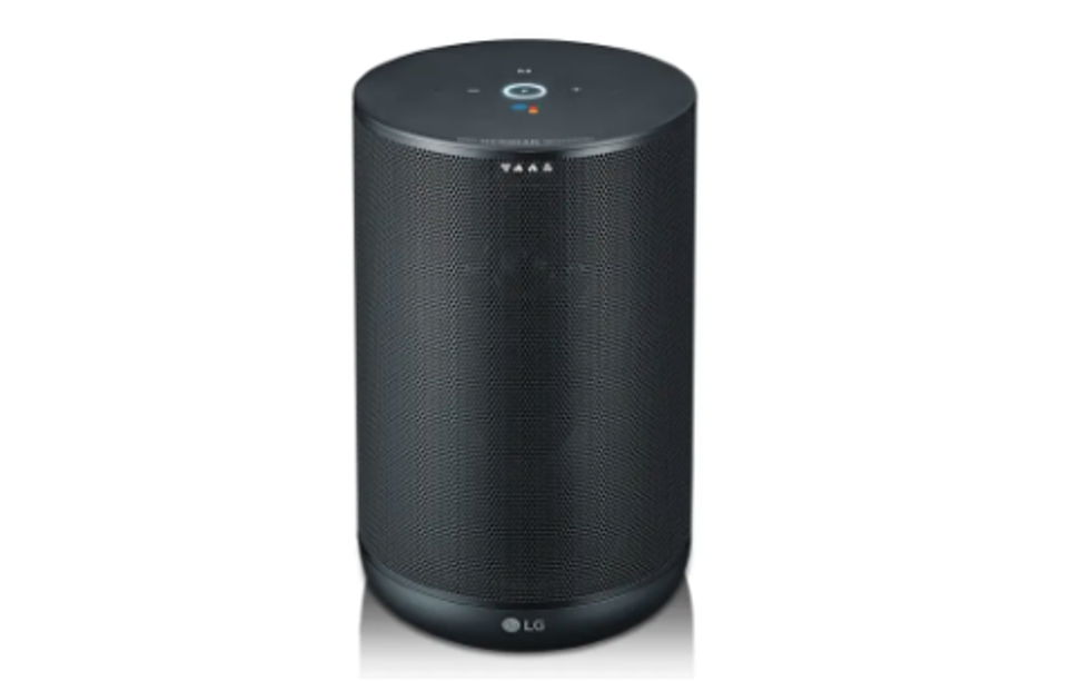 Product shot of LG ThinQ WK7 smart speaker