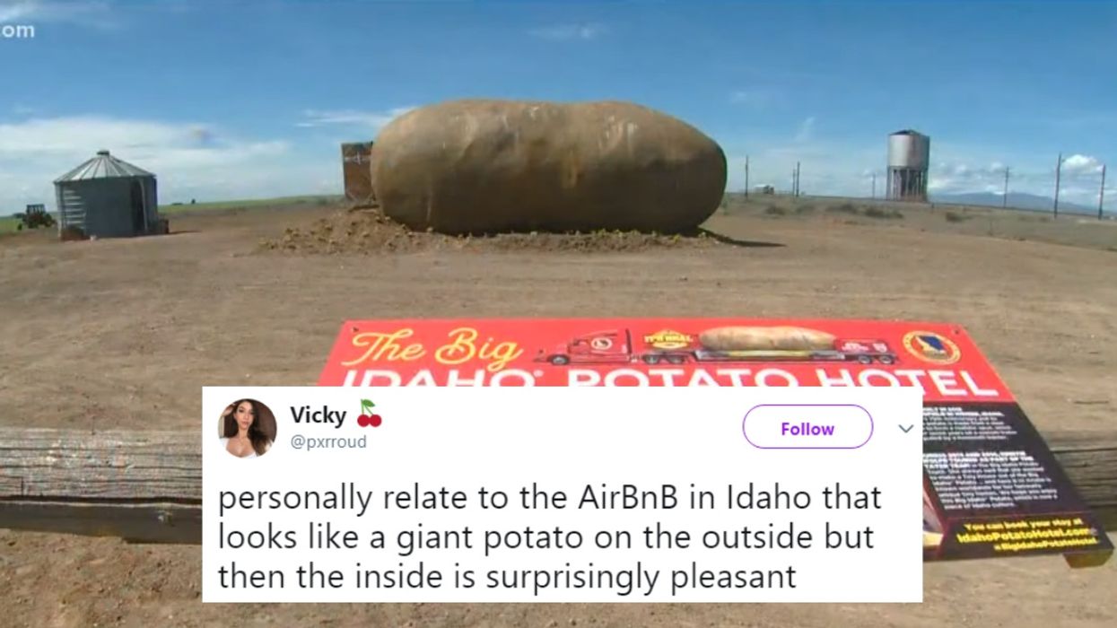 Someone Turned A Giant Idaho Potato Into An AirBnB—And The Inside Is Actually Pretty Stylish