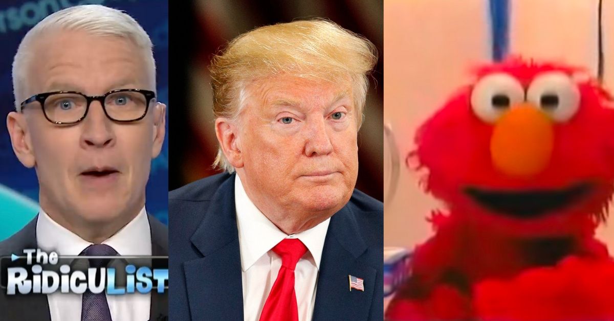 Anderson Cooper Just Hilariously Mocked Trump For Speaking Like Elmo From 'Sesame Street'