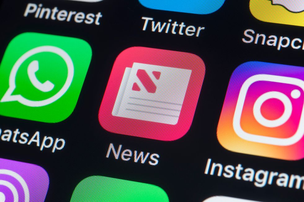 A photo of the Apple News app, where News+ is located