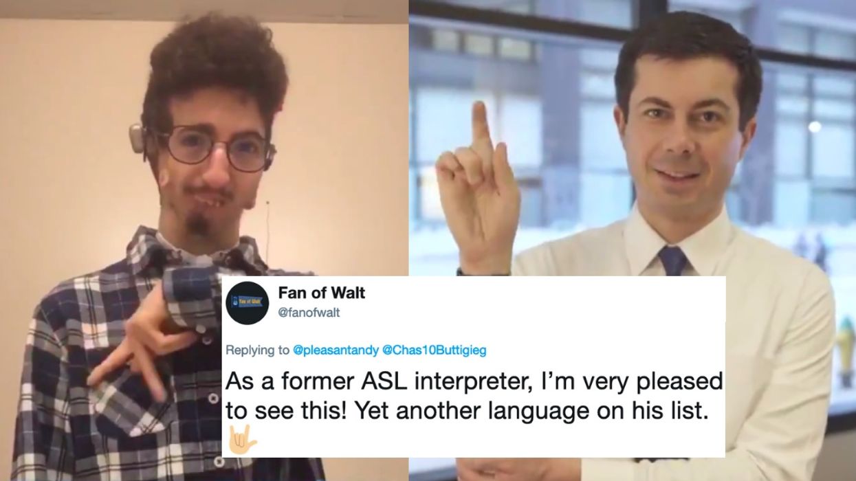 Pete Buttigieg Responds In Sign Language To Supporter Who Created A Way To Sign 'Buttigieg'